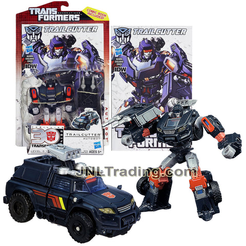 Year 2012 Transformers Generations Thrilling 30 Series Deluxe Class 6 Inch Tall Figure - Autobot TRAILCUTTER with Battle Shield and Comic (SUV)