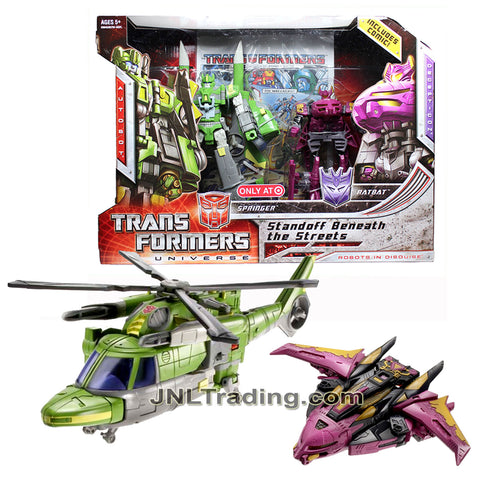 Year 2008 Transformers Universe Series Exclusive 2 Pack Figure Set - STANDOFF BENEATH THE STREETS with SPRINGER and RATBAT