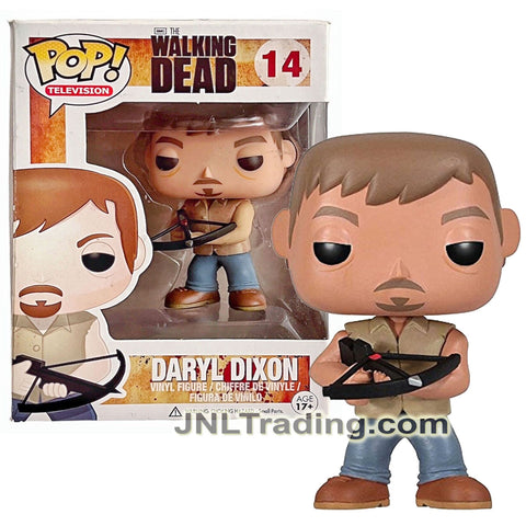 Year 2012 Funko Pop! Television AMC The Walking Dead Series 4 Inch Tall Vinyl Bobble Head Figure #14 - DARYL DIXON with Crossbow