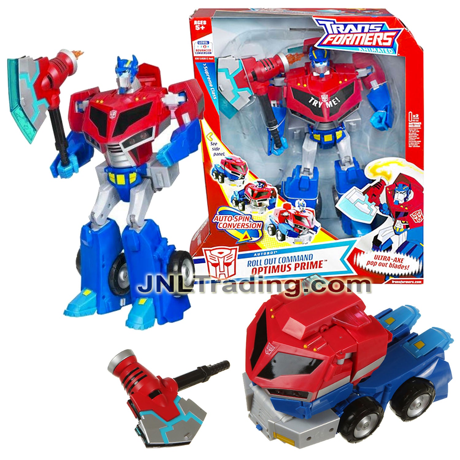コミック・アニメ Supreme Transformers Optimus Prime Year 2008 Transformers Animated Series Supreme Class 12 Inch