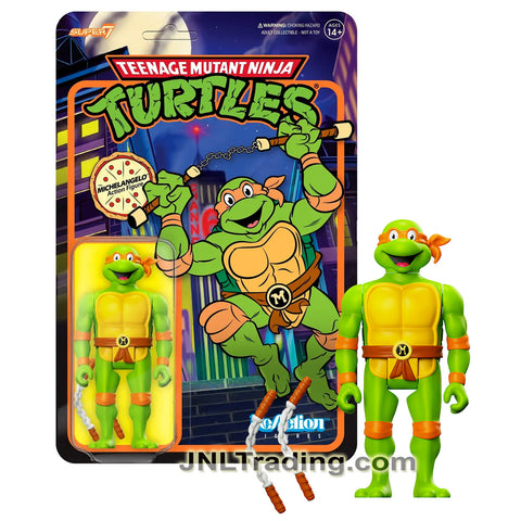 Year 2023 Teenage Mutant Ninja Turtles 4 Inch Figure - MICHELANGELO with Nunchucks