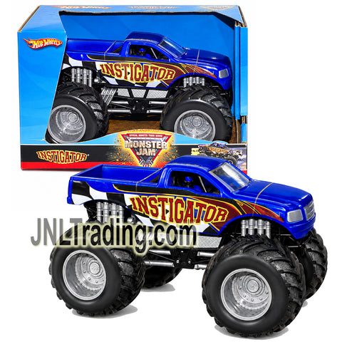 Year 2008 Hot Wheels Monster Jam 1:24 Scale Die Cast Metal Body Monster Truck #P2302 - INSTIGATOR with Monster Tires, Working Suspension & 4 Wheel Steering