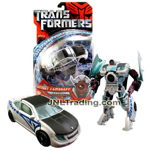 Year 2007 Transformers Movie Allspark Power Series Deluxe Class 6 Inch Tall Figure - Autobot CAMSHAFT with Extending Torso Cannon (Sports Car)