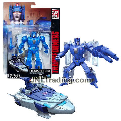 Year 2015 Transformers Titans Return Series Deluxe Class 5.5 Inch Figure - FRACAS and SCOURGE with Blaster and Card (Spaceship)
