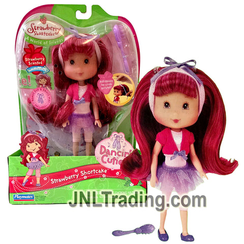 Year 2007 Strawberry Shortcake  7 Inch Doll - DANCIN' CUTIES Strawberry Shortcake with Strawberry Scent
