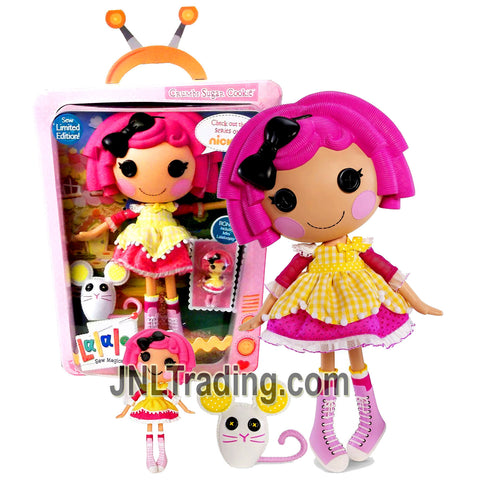 Lalaloopsy Sew Magical! Sew Cute! Limited Edition 12 Inch Tall Button Doll - Crumbs Sugar Cookie with Pet Mouse and Mini 3 Inch Doll