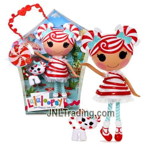 Lalaloopsy Sew Magical! Sew Cute! 12 Inch Tall Button Doll - MINT E. STRIPES with Pet Dog