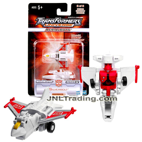 Year 2005 Hasbro Transformers UNIVERSE MicroMaster Series IV 2-1/2 Inch Tall Figure - Autobot SILVERBOLT with Superion's Left Foot (Vehicle Mode: Jet)