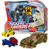 Year 2008 Transformer Animated Series Exclusive 3 Pack Figure Set - Deluxe Class STEALTH LOCKDOWN with Legends Class Bumblebee and Optimus Prime