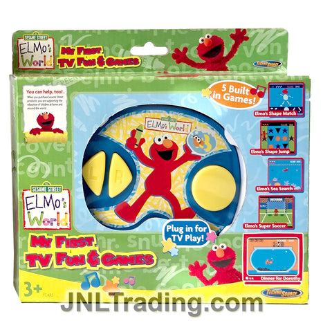 Year 2005 Sesame Street 123 Elmo World Series TV Game - MY FIRST TV, FUN & GAMES with 5 Built in Games