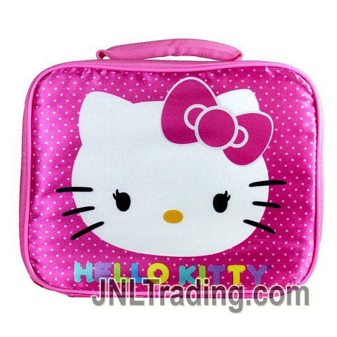 FAB Starpoint Sanrio Single Compartment Soft Insulated Lunch Bag with Hello Kitty Head (White)