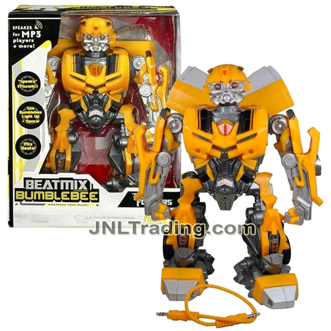 Year 2006 Transformers 10 Inch Tall Figure Speaker BEATMIX BUMBLEBEE with Movement and Lights