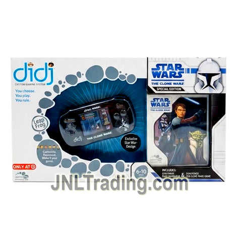 Year 2009 Special Edition Target Exclusive Handheld Console & Game LeapFrog Didj Custom Gaming System Star Wars The Clone Wars