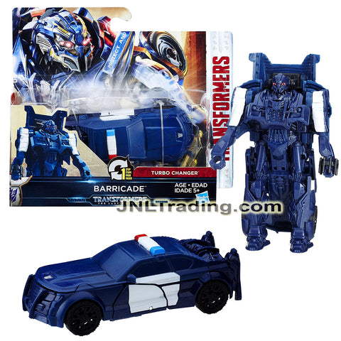 Year 2016 Transformers Movie The Last Knight 1 Step Changer 5 Inch Tall Figure -BARRICADE (Police Cruiser)