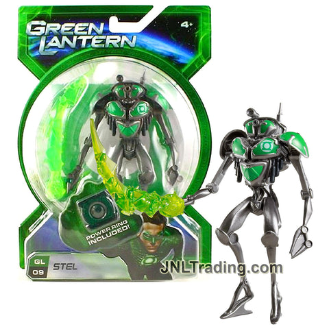 Year 2010 DC Green Lantern Movie Power Ring Series 5 Inch Tall Action Figure - GL09 STEL with Claw Blade Construct and Ring For You
