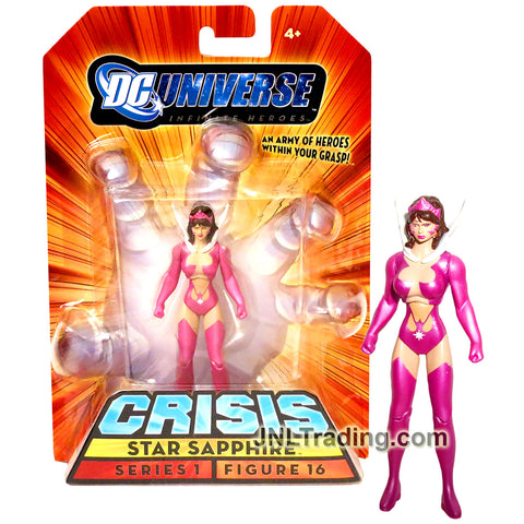 Year 2008 DC Universe Series 1 Infinite Heroes Crisis 4 Inch Tall Figure # 16 - Villain STAR SAPPHIRE
