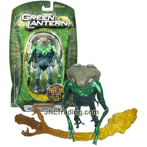 Year 2010 DC Movie Masters Series Green Lantern 6 Inch Tall Action Figure - ROT LOP FAN with Build Parallax Piece