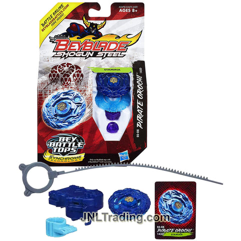 Year 2012 Beyblade Shogun Steel Bey Battle Tops with Synchrome Technology - Stamina 145D SS-08 PIRATE OROCHI with Ripcord Launcher