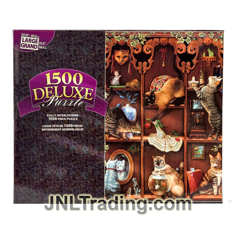 NEW 2007 MEGA Brand 1500 Pcs Deluxe Puzzle - Midnight Mischief (32.75" x 22.5")