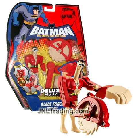 Year 2008 DC Comics Batman The Brave and The Bold Series Deluxe 5 Inch Figure - Blade Force PLASTIC MAN with Saw Blade and Big Fist