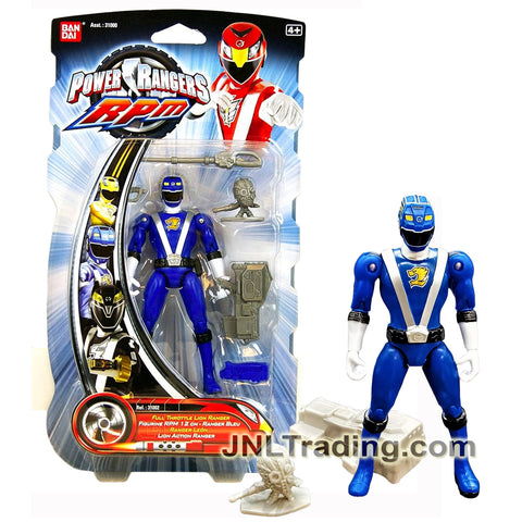 Year 2009 Power Rangers RPM Series 5.5 Inch Tall Figure - FULL THROTTLE LION RANGER with Blaster and Mini Alien