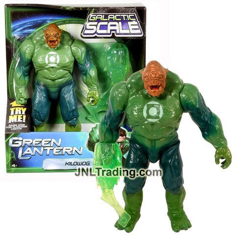Year 2010 DC Comics Green Lantern Series Galactic Scale 10 Inch Tall Action Figure - KILOWOG with Flashing Light Plus Battle Axe Construct