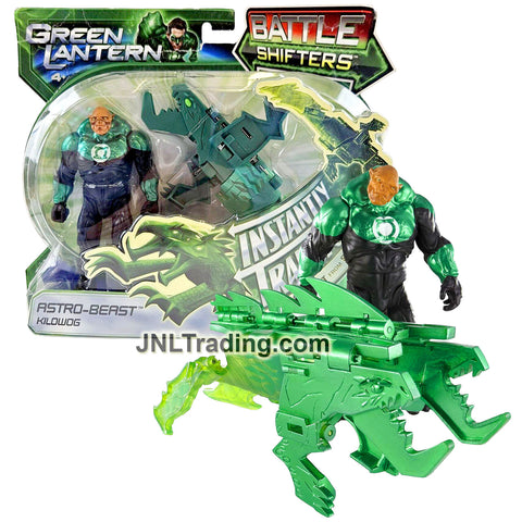 Year 2010 DC Green Lantern Movie Series Battle Shifters 5 Inch Tall Action Figure Set - KILOWOG with ASTRO-BEAST and Secret Files Booklet
