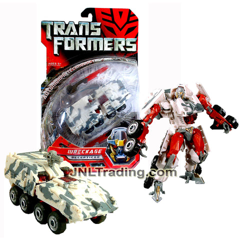 Year 2006 Transformers Movie Series Deluxe Class 6 Inch Tall Figure - Decepticon WRECKAGE with Blades and Cannon (Armored Personnel Carrier)