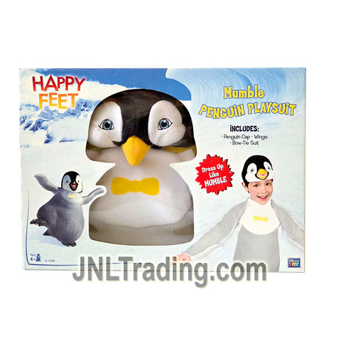Happy Feet Mumble Penguin Playsuit with Penguin Cap, Bow Tie Suit and Wings