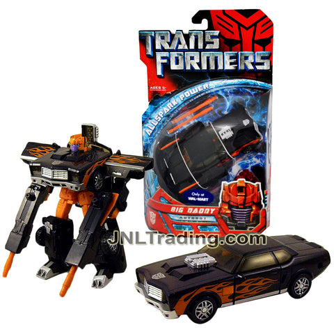 Year 2007 Transformers All Spark Power Series Deluxe Class 6 Inch Tall Figure - Autobot BIG DADDY with Twin Blasters and Activator Key (Muscle Car)
