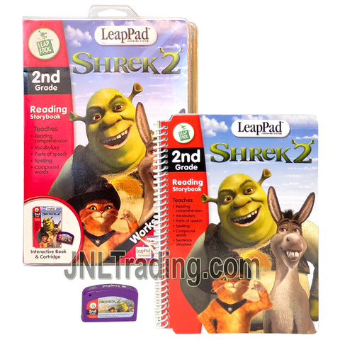 Year 2004 LeapPad Learning System 2nd Grade Interactive Book and Cartridge - SHREK 2