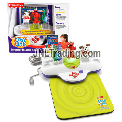 Year 2007 Fisher-Price Easy Link Internet Launch Pad Interactive Learning Computer Accessory with Elmo, Ord & Puff, and Little People Puppy
