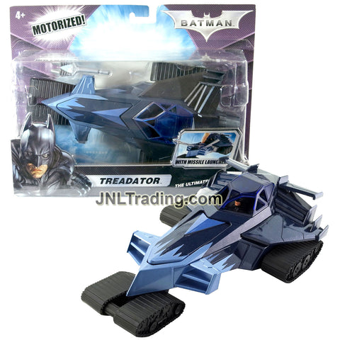 Year 2008 DC The Dark Knight Vehicle Set - Ultimate Pursuit ATV TREADATOR with Rev and Roll Feature, Missile Launcher and Non-Removable Batman Figure