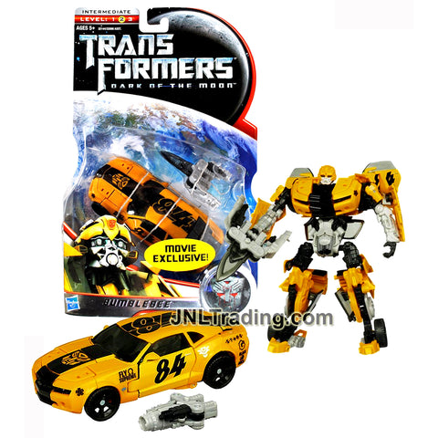 Year 2010 Transformers Dark of the Moon Series Deluxe Class 6 Inch Tall Figure - Movie Exclusive BUMBLEBEE with Cannon Blade (Vehicle: Camaro Concept)