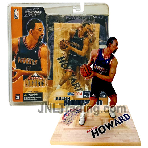 Year 2003 McFarlane's Sportpicks NBA Basketball 7 Inch Player Figure - Power Forward JUWAN HOWARD in Denver Nuggets Uniforms