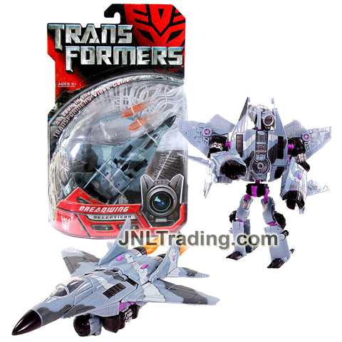 Year 2007 Transformers Movie Series Deluxe Class 6 Inch Tall Figure - Decepticon DREADWING with Missile Launchers (Fighter Jet)
