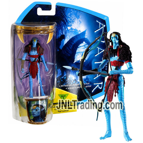Year 2009 James Cameron’s Avatar Highly Articulated 4 Inch Action Figure - EYTUKAN R2309 with Bow and Arrow Plus Level 1 Webcam i-TAG Accessory