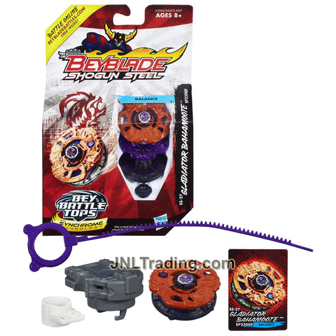 Year 2013 Beyblade Shogun Steel Bey Battle Tops with Synchrome Technology Balance SP230GF SS-27 GLADIATOR BAHAMOOTE with Ripcord & Online Code
