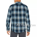 Eddie Bauer Men's Bristol Plaid Soft Flannel Shirt 100% Cotton