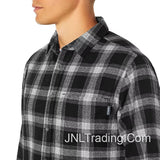 Eddie Bauer Men's Bristol Plaid Soft Flannel Shirt 100% Cotton