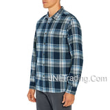 Eddie Bauer Men's Bristol Plaid Soft Flannel Shirt 100% Cotton