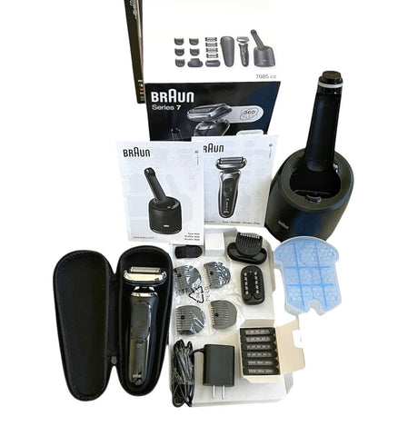 Braun Series 7 7085CC Electric Razor Shaver Wet Dry 360 Flex Trimmer Set B (OPEN BOX)