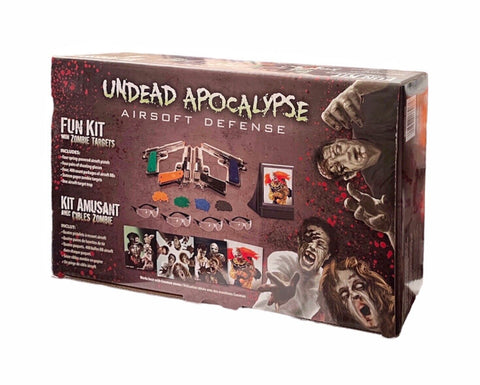 CROSMAN Undead Apocalypse Airsoft Defense Fun Kit with Zombie Targets 4 Set