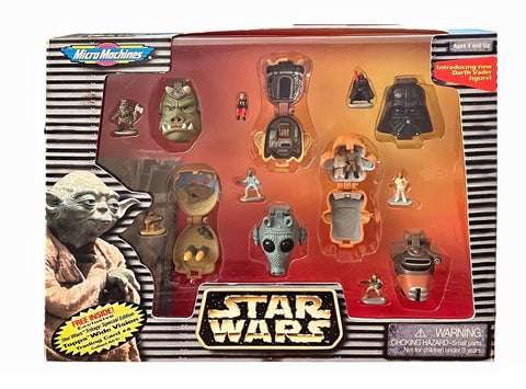 Star Wars Micro Machines 7 Mini Figures Darth Vader Gamorrean Greedo Jawa