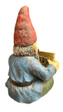 Outdoor Indoor Garden Decor Sitting Gnome Flip Sign Statue “WELCOME” “GO AWAY”