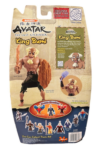 2006 Avatar KING BUMI 7 Action Figure Mattel Viacom The Last Air Bender