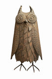 Collectible Large Bronze Metal Art Hoot Owl Statue/Sculpture 18 inch tall