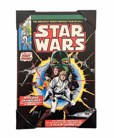 Star Wars Wooden Wall Art Plaque Comic Book Poster Fabulous First Issue Cover