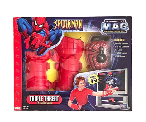 Interactive Motion Activated Gear Marvel SPIDERMAN Triple Threat TV Action Game