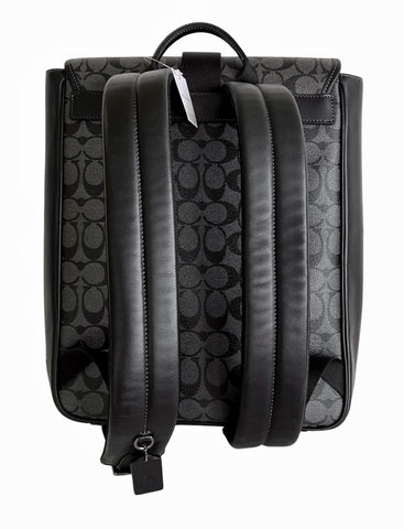Coach Mens Blaine Backpack In Signature Canvas (black) MSRP $598 Coach Mens Blaine Backpack In Signature Canvas (black) MSRP $598